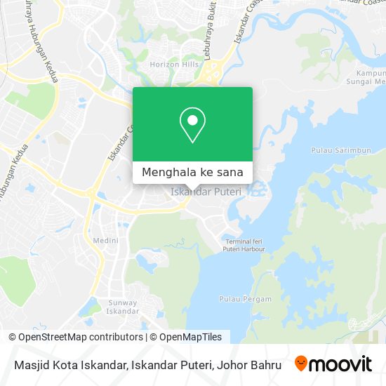 Peta Masjid Kota Iskandar, Iskandar Puteri