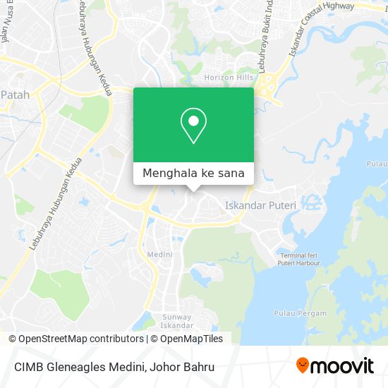 Peta CIMB Gleneagles Medini
