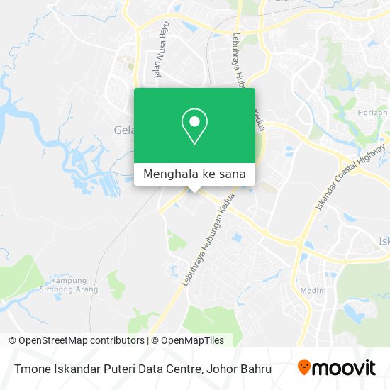 Peta Tmone Iskandar Puteri Data Centre