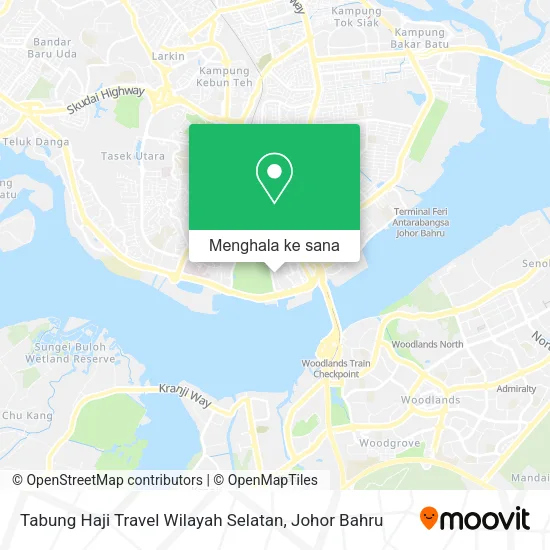 Peta Tabung Haji Travel Wilayah Selatan