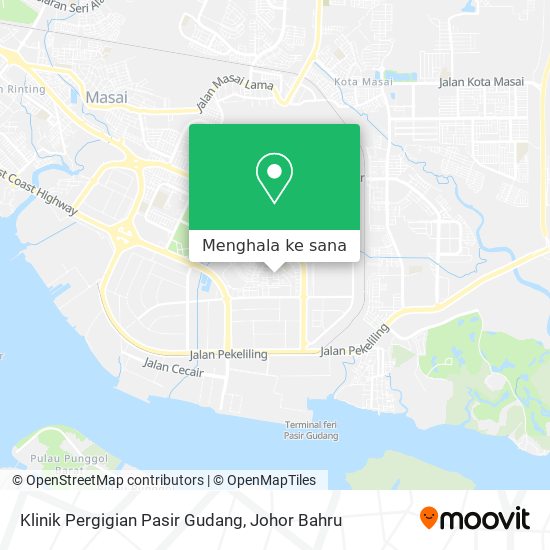 Peta Klinik Pergigian Pasir Gudang