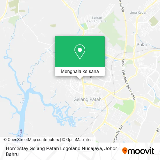 Peta Homestay Gelang Patah Legoland Nusajaya