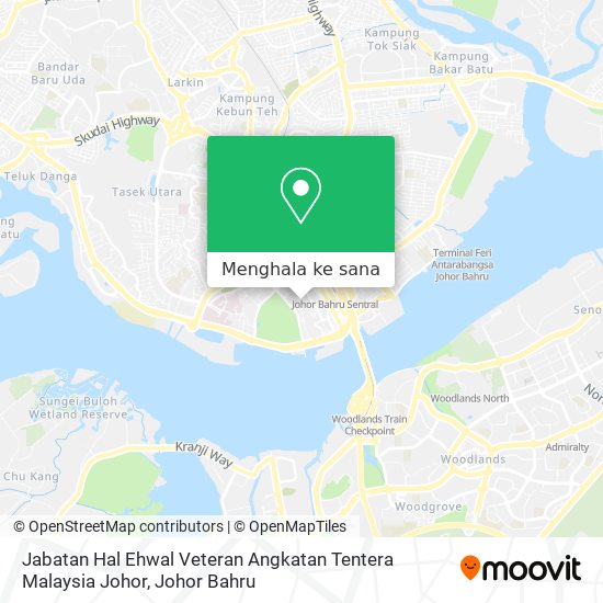 Peta Jabatan Hal Ehwal Veteran Angkatan Tentera Malaysia Johor