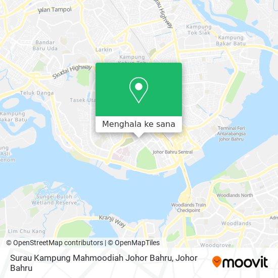 Peta Surau Kampung Mahmoodiah Johor Bahru