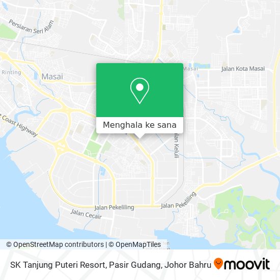 Peta SK Tanjung Puteri Resort, Pasir Gudang
