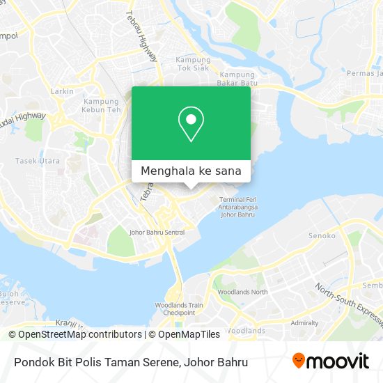 Peta Pondok Bit Polis Taman Serene