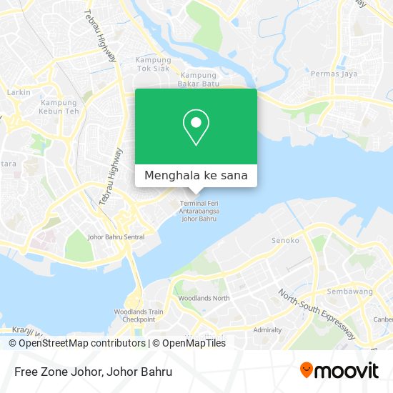 Peta Free Zone Johor