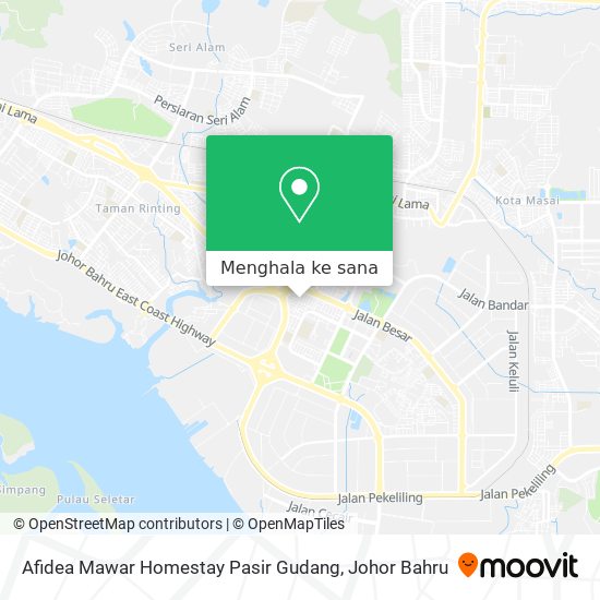 Peta Afidea Mawar Homestay Pasir Gudang