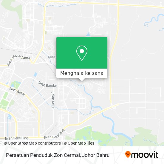 Peta Persatuan Penduduk Zon Cermai
