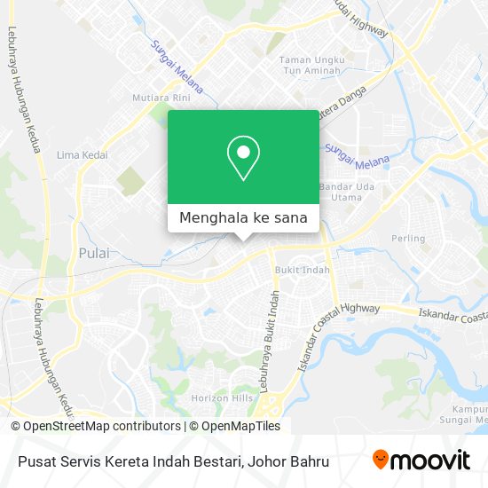 Peta Pusat Servis Kereta Indah Bestari