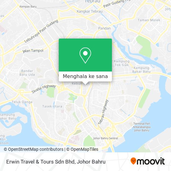 Peta Erwin Travel & Tours Sdn Bhd