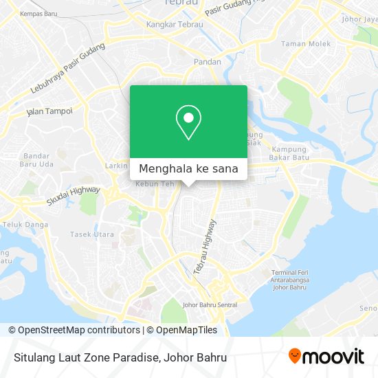 Peta Situlang Laut Zone Paradise