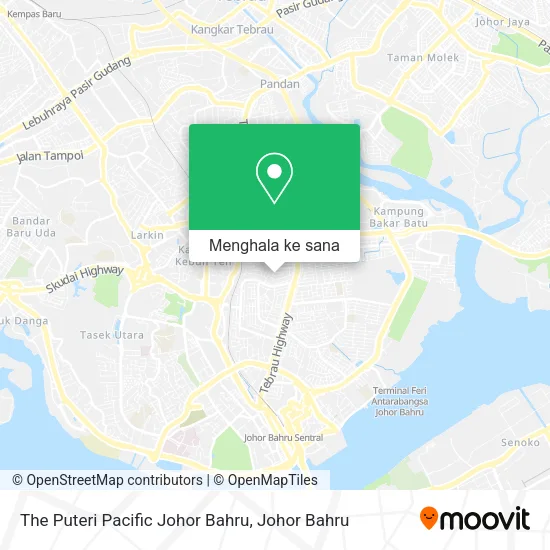 Peta The Puteri Pacific Johor Bahru