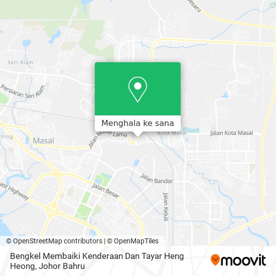 Peta Bengkel Membaiki Kenderaan Dan Tayar Heng Heong