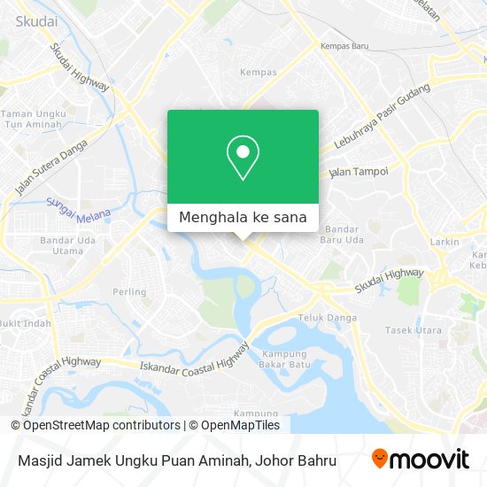 Peta Masjid Jamek Ungku Puan Aminah