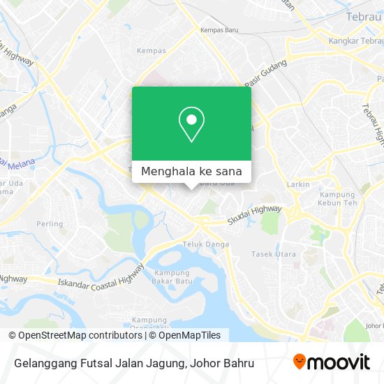 Peta Gelanggang Futsal Jalan Jagung