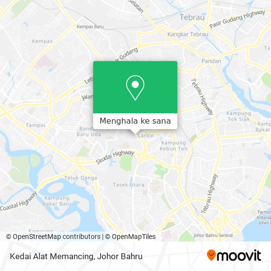 Peta Kedai Alat Memancing