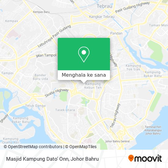 Peta Masjid Kampung Dato' Onn