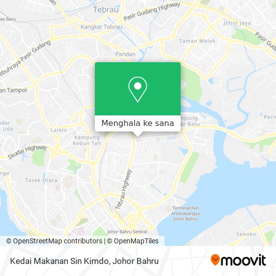 Peta Kedai Makanan Sin Kimdo