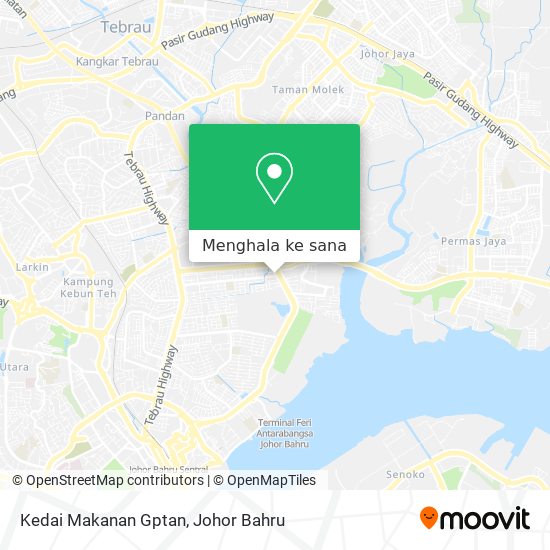 Peta Kedai Makanan Gptan