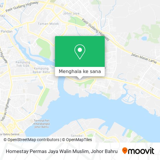 Peta Homestay Permas Jaya Walin Muslim