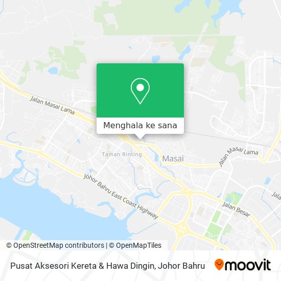 Peta Pusat Aksesori Kereta & Hawa Dingin