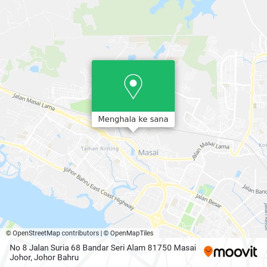 Peta No 8 Jalan Suria 68 Bandar Seri Alam 81750 Masai Johor