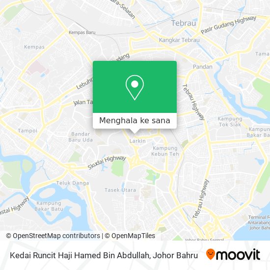 Peta Kedai Runcit Haji Hamed Bin Abdullah