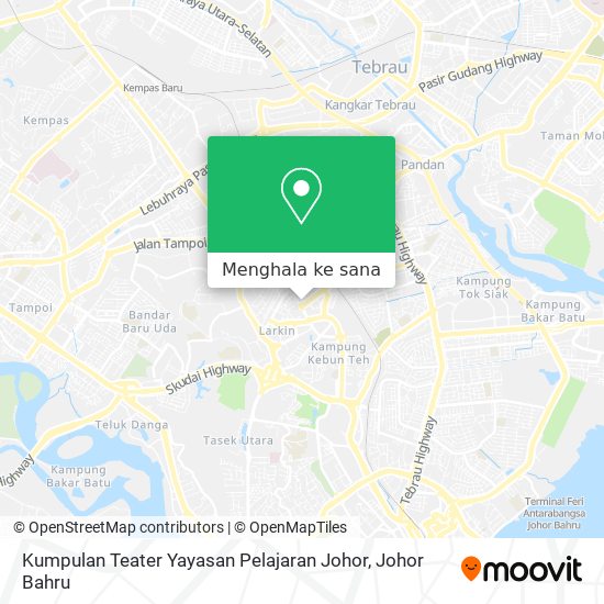 Peta Kumpulan Teater Yayasan Pelajaran Johor