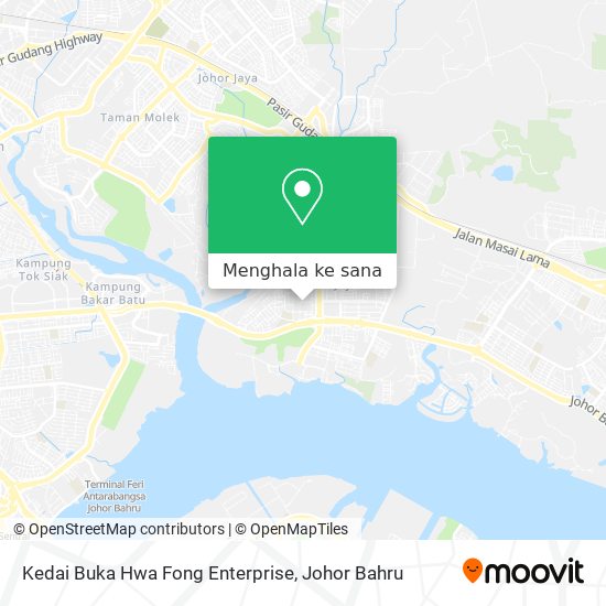 Peta Kedai Buka Hwa Fong Enterprise