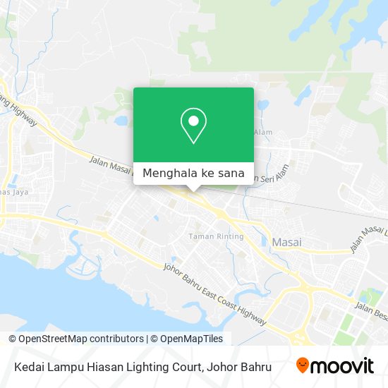 Peta Kedai Lampu Hiasan Lighting Court