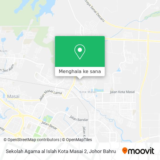 Peta Sekolah Agama al Islah Kota Masai 2