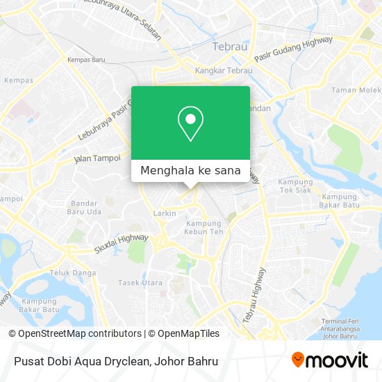Peta Pusat Dobi Aqua Dryclean