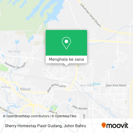 Peta Sherry Homestay Pasir Gudang