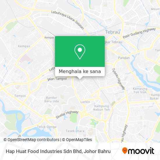 Peta Hap Huat Food Industries Sdn Bhd
