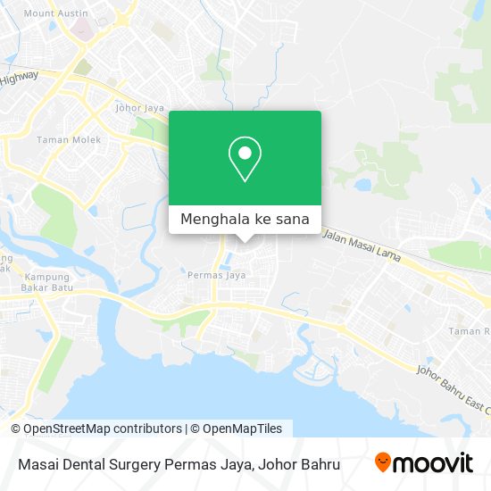 Peta Masai Dental Surgery Permas Jaya