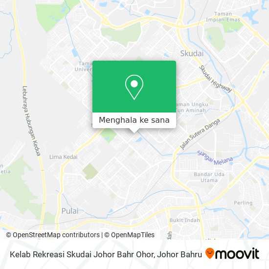Peta Kelab Rekreasi Skudai Johor Bahr Ohor