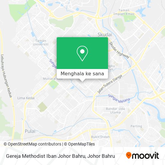 Peta Gereja Methodist Iban Johor Bahru