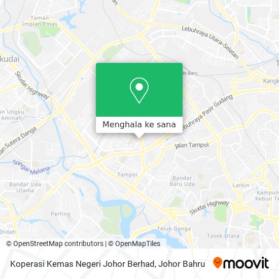 Peta Koperasi Kemas Negeri Johor Berhad