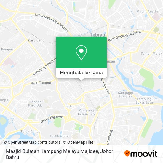 Peta Masjid Bulatan Kampung Melayu Majidee