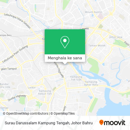 Peta Surau Darussalam Kampung Tengah