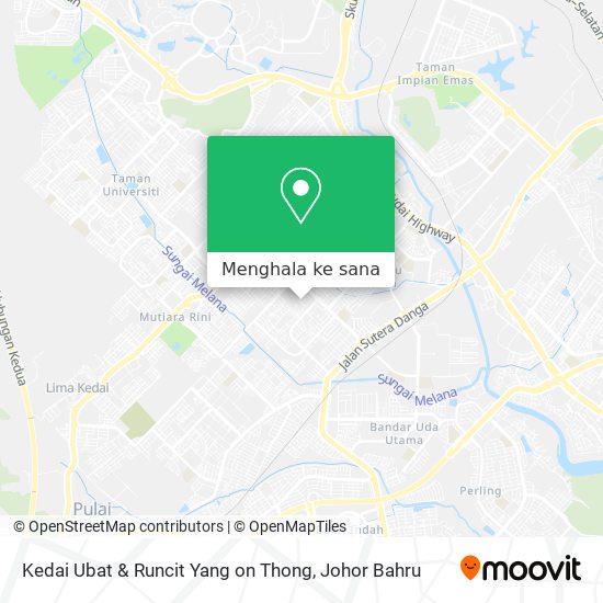 Peta Kedai Ubat & Runcit Yang on Thong
