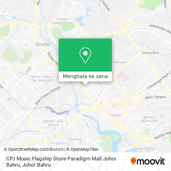 Peta CPJ Music Flagship Store-Paradigm Mall Johor Bahru