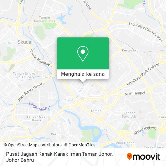 Peta Pusat Jagaan Kanak-Kanak Iman Taman Johor