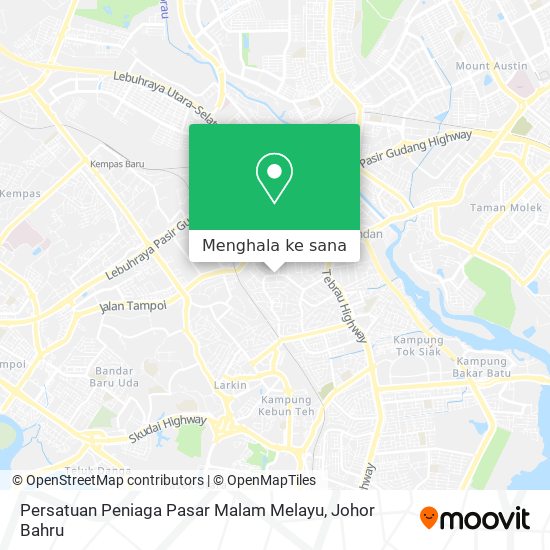 Peta Persatuan Peniaga Pasar Malam Melayu