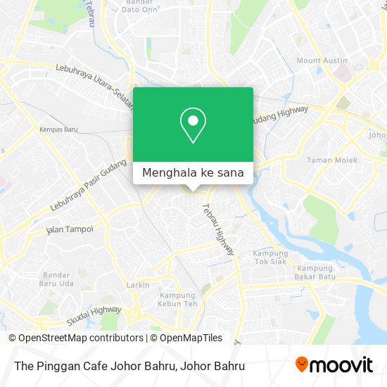 Peta The Pinggan Cafe Johor Bahru