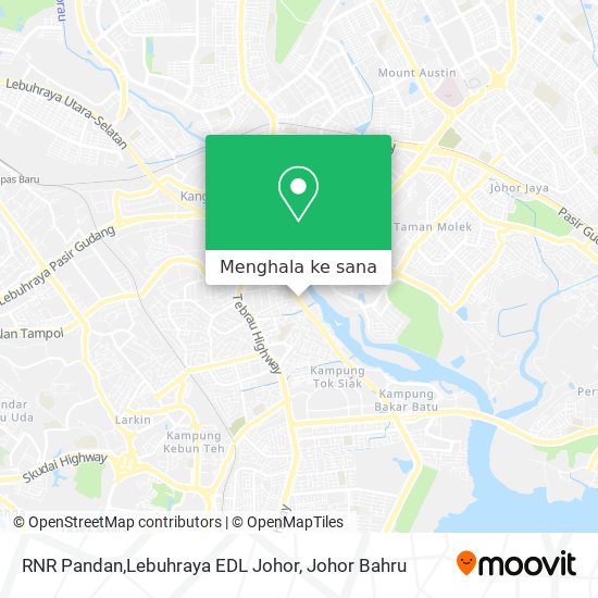 Peta RNR Pandan,Lebuhraya EDL Johor