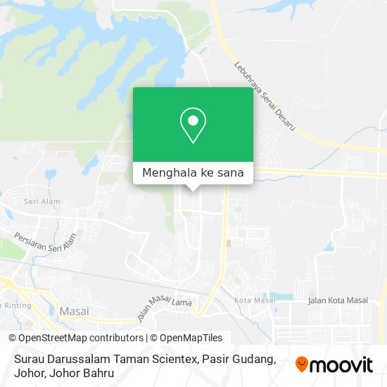 Peta Surau Darussalam Taman Scientex, Pasir Gudang, Johor