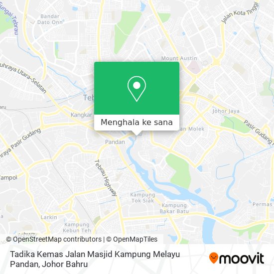 Peta Tadika Kemas Jalan Masjid Kampung Melayu Pandan
