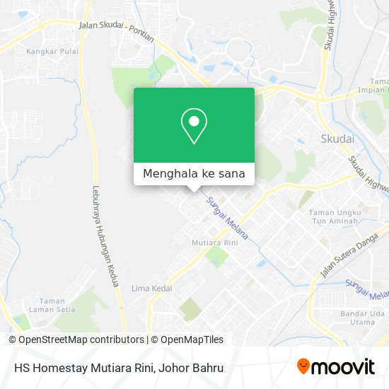 Peta HS Homestay Mutiara Rini